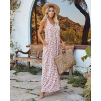 Gianni Floral Pocketed Maxi Dress